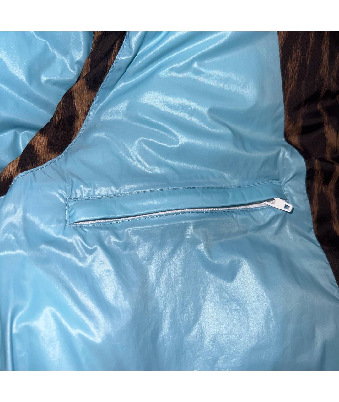 ROBERTO CAVALLI Голубой полиамидовый жилет, фото 7