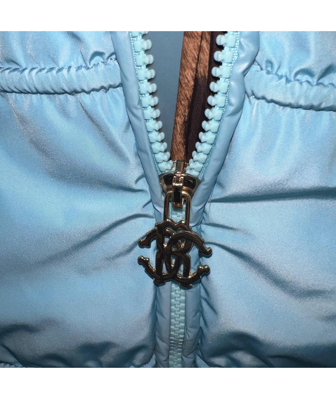 ROBERTO CAVALLI Голубой полиамидовый жилет, фото 4