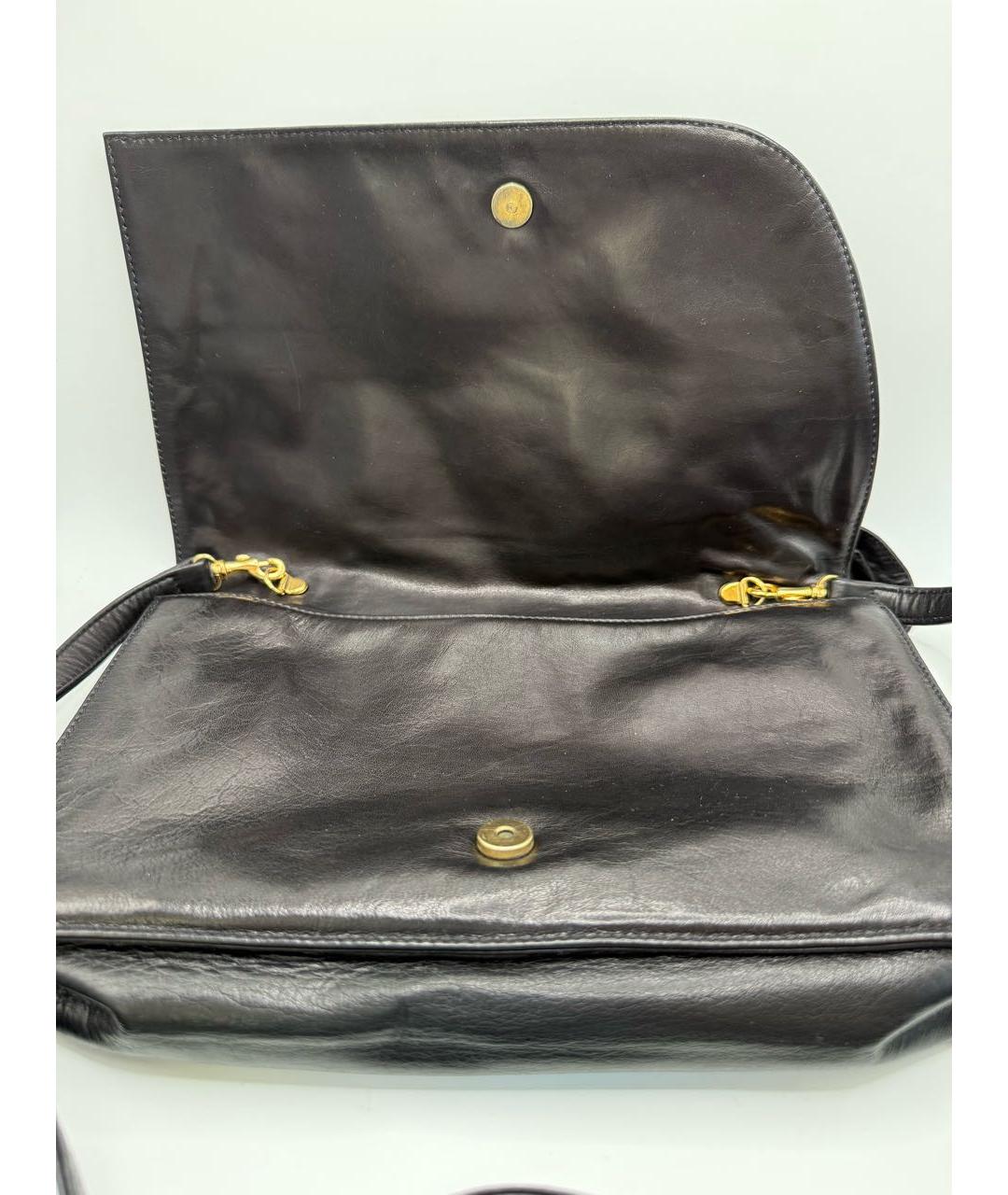 VALENTINO Черная кожаная сумка через плечо, фото 5