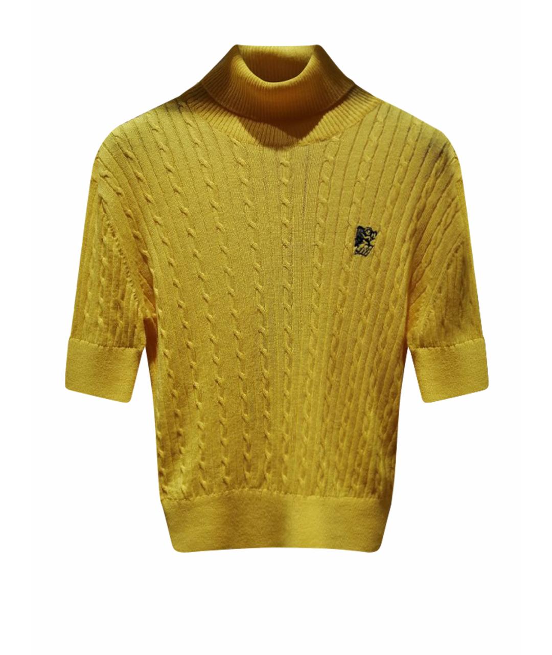 MSGM Желтый шерстяной джемпер / свитер, фото 1