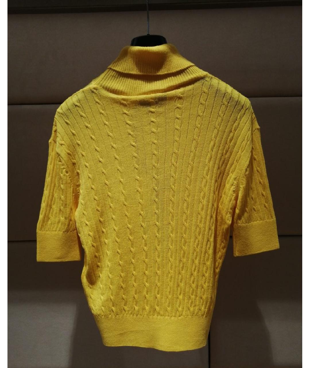 MSGM Желтый шерстяной джемпер / свитер, фото 2