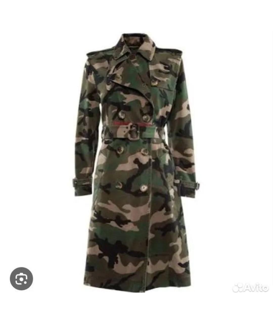 VALENTINO Хаки хлопковое пальто, фото 4