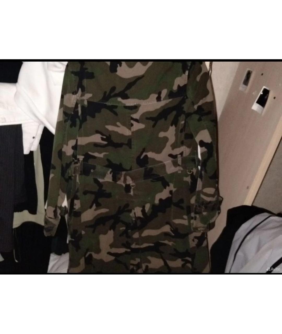 VALENTINO Хаки хлопковое пальто, фото 2