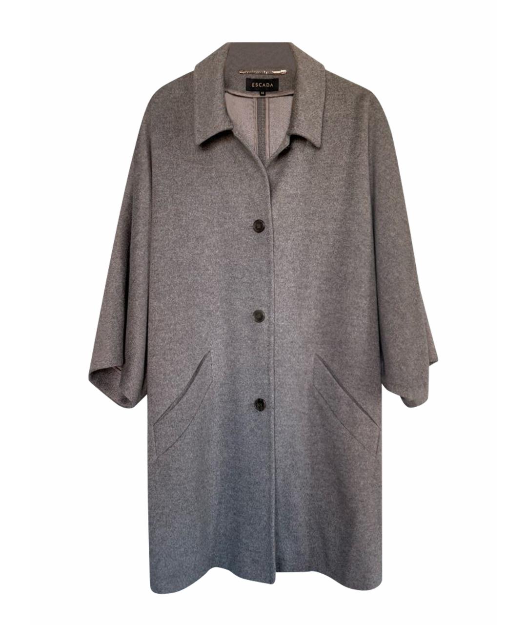 ESCADA Серое шерстяное пальто, фото 1