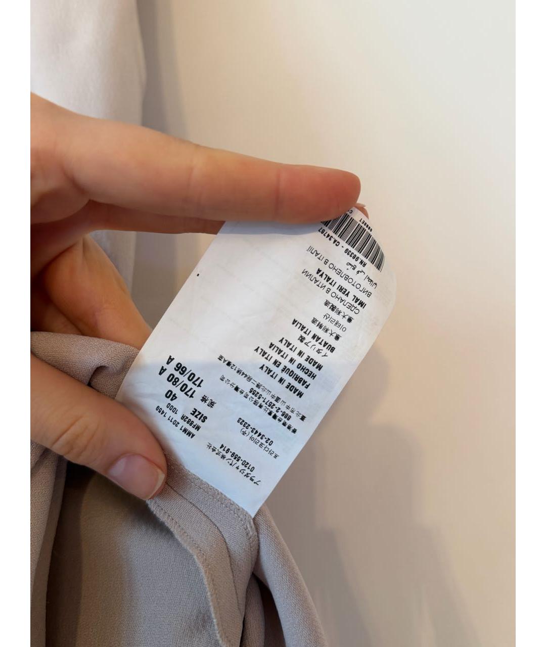 MIU MIU Бежевое вискозное повседневное платье, фото 6