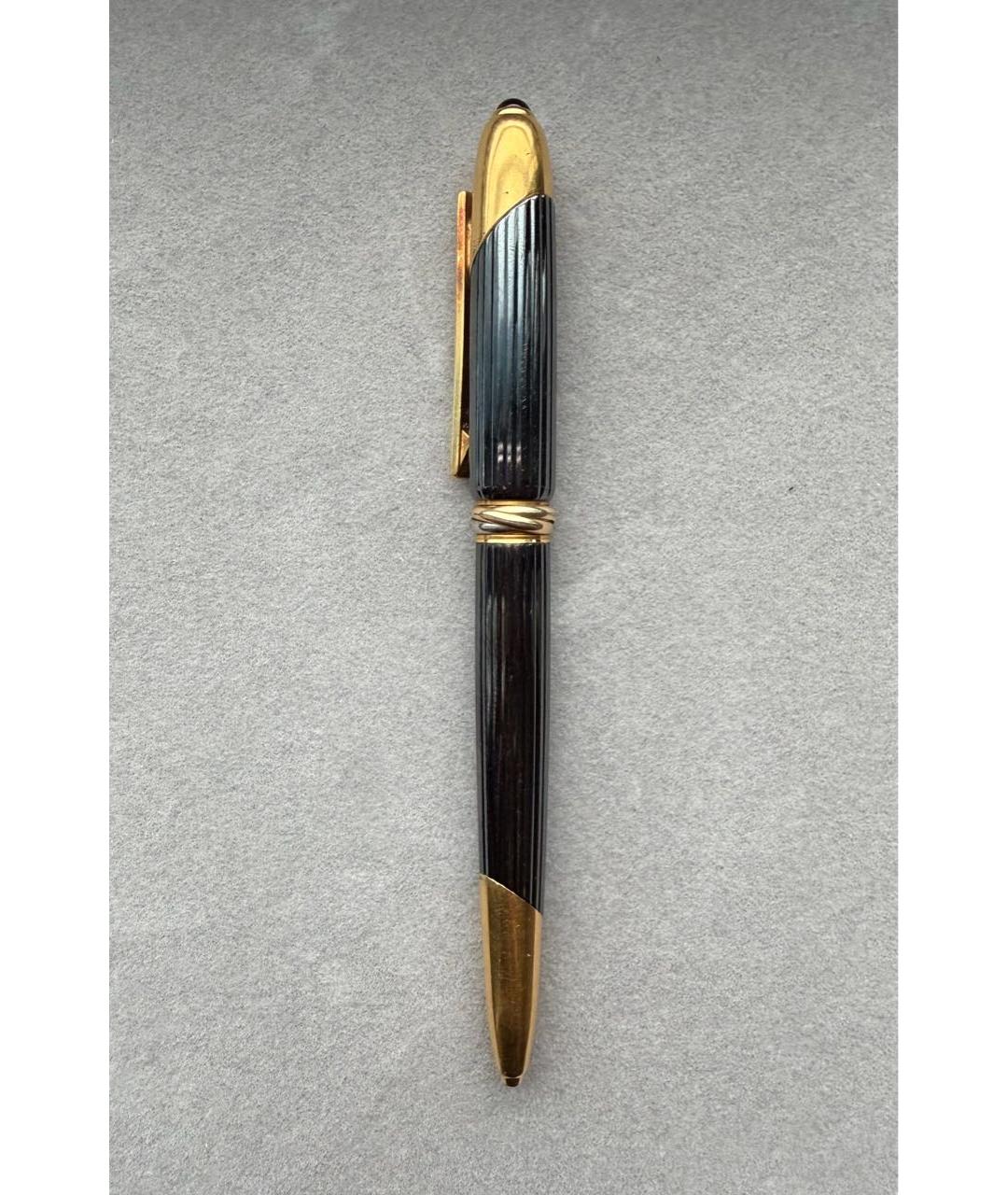 CARTIER Антрацитовая шариковая ручка из розового золота, фото 2
