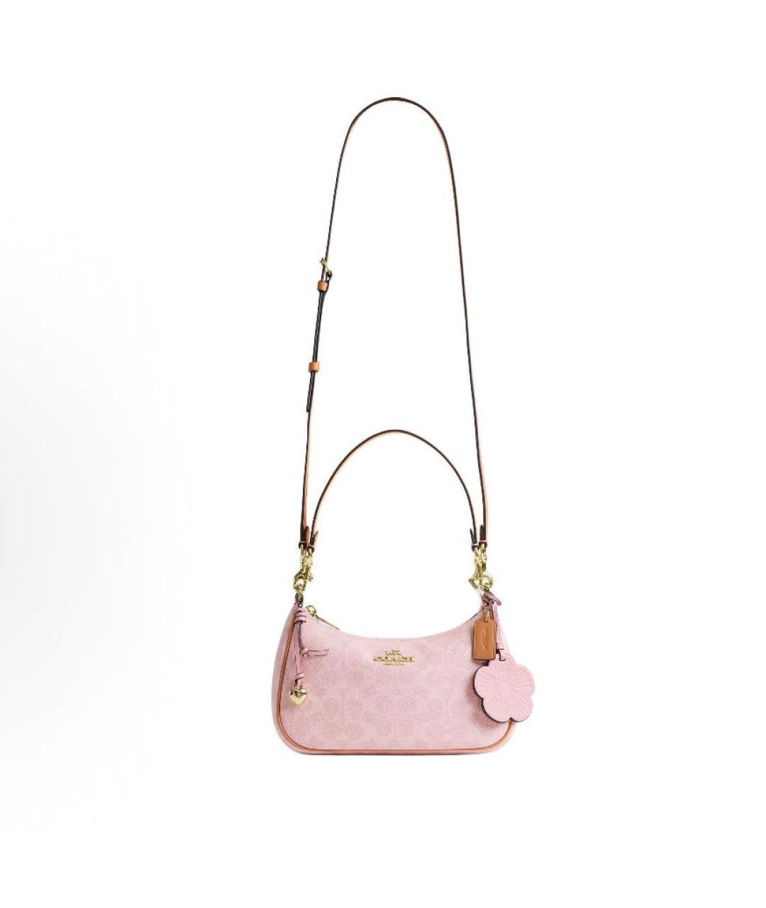COACH Розовая сумка через плечо, фото 2
