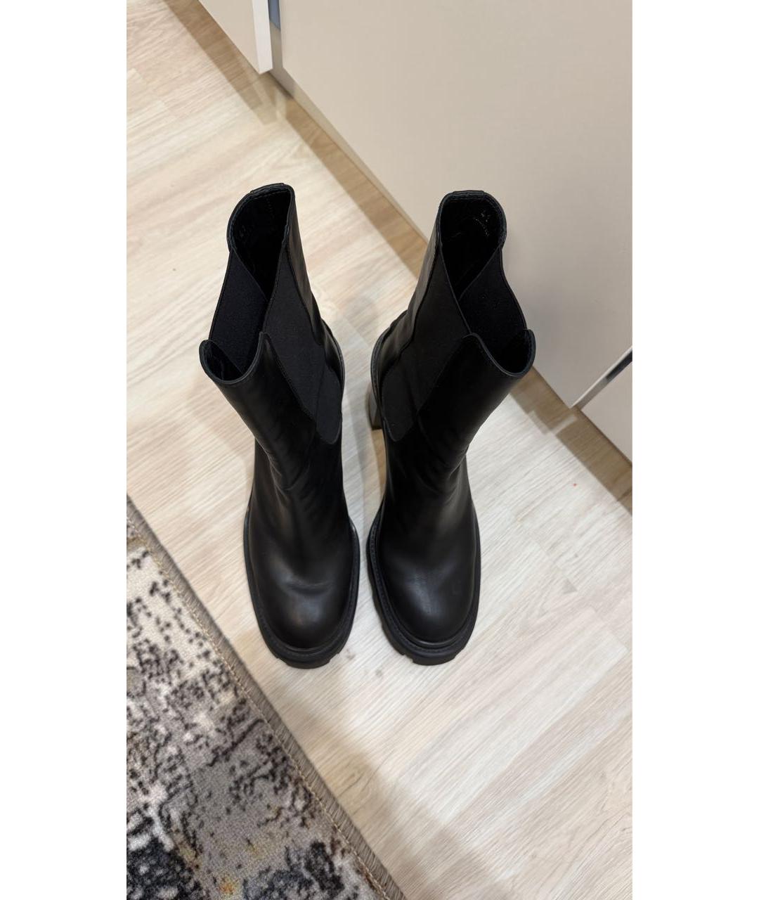 TOD'S Черные кожаные ботильоны, фото 3