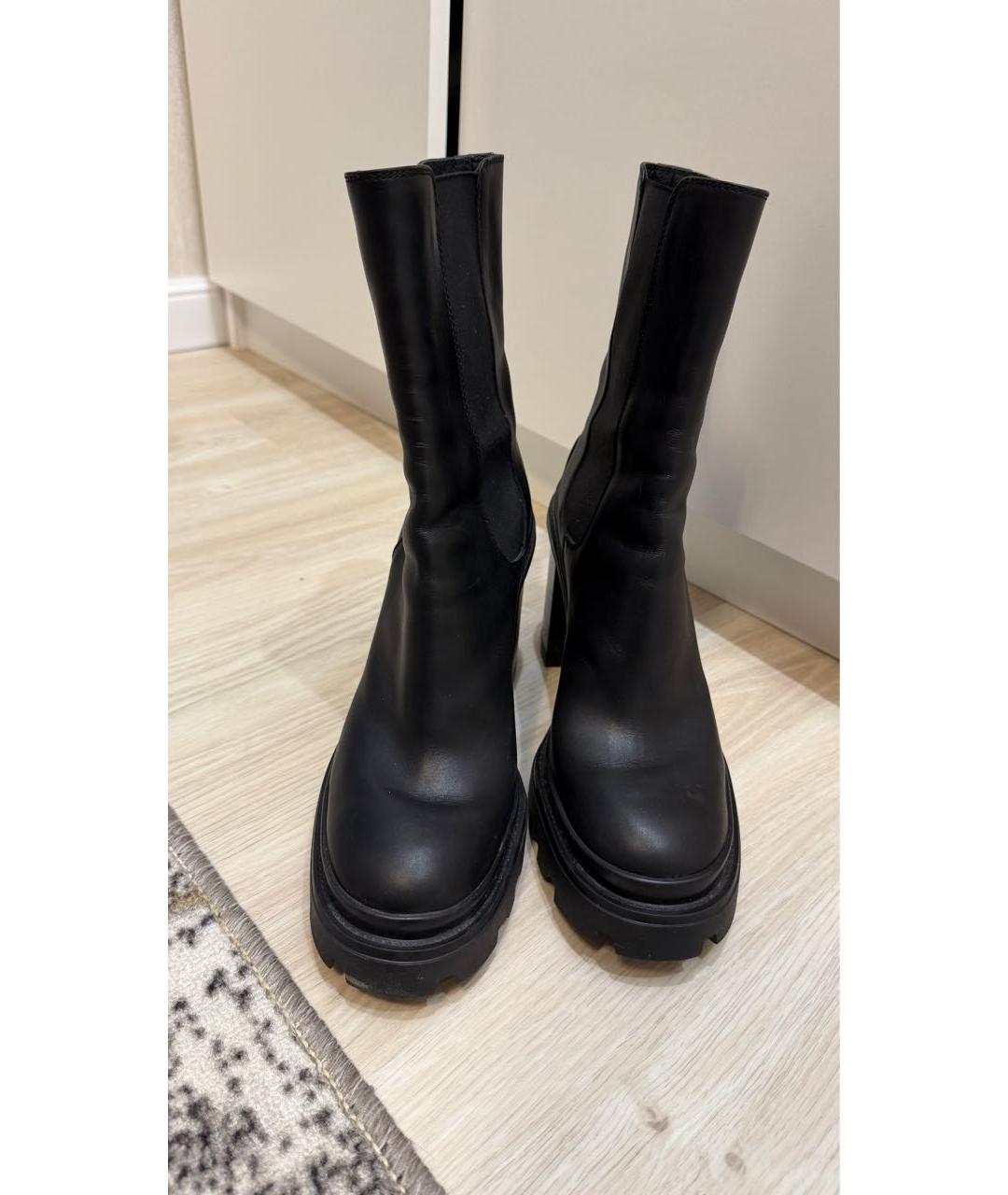 TOD'S Черные кожаные ботильоны, фото 2