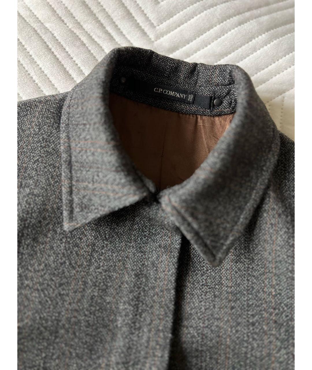 CP COMPANY Серый шерстяной жакет/пиджак, фото 4