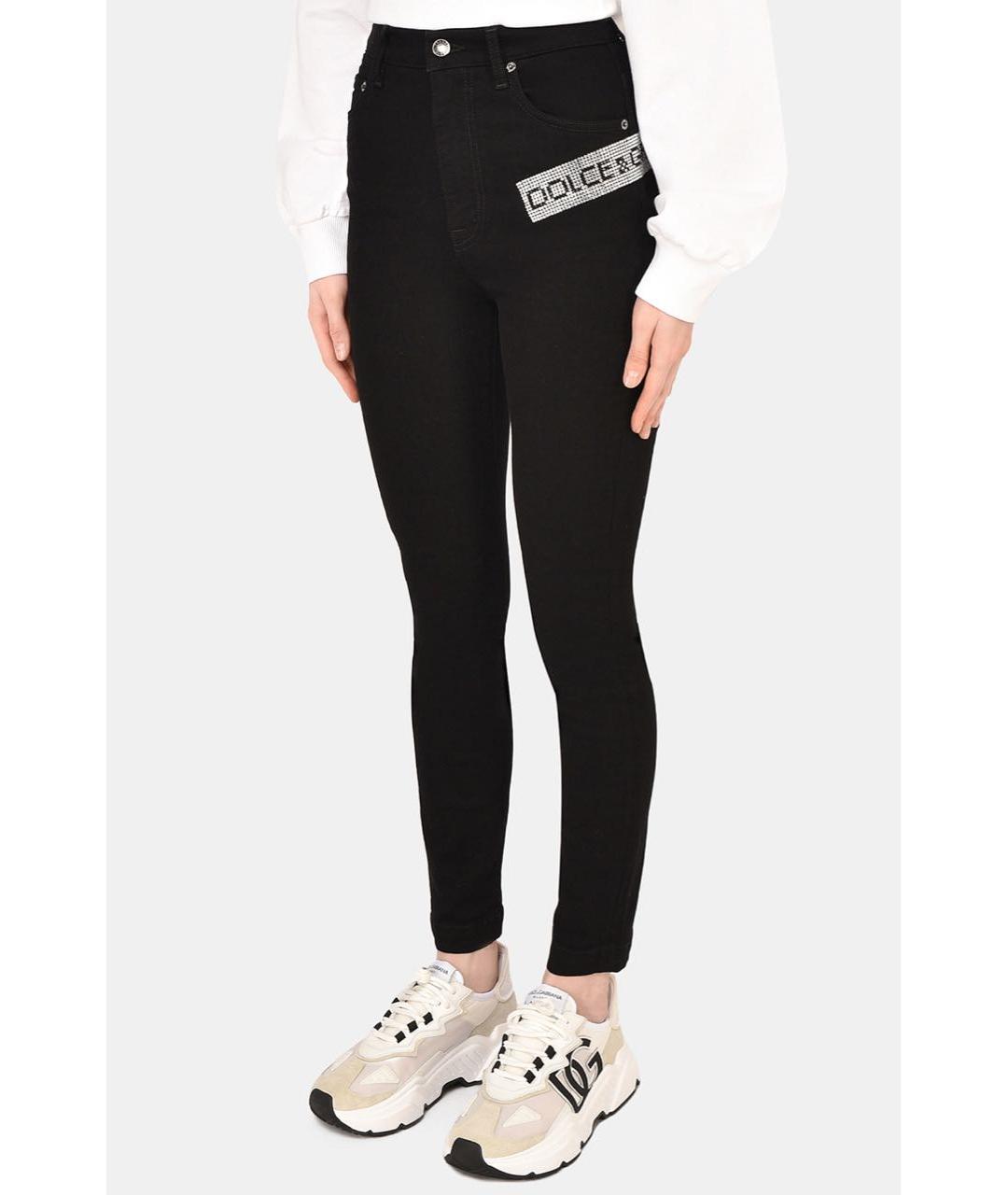 DOLCE&GABBANA Черные джинсы слим, фото 2