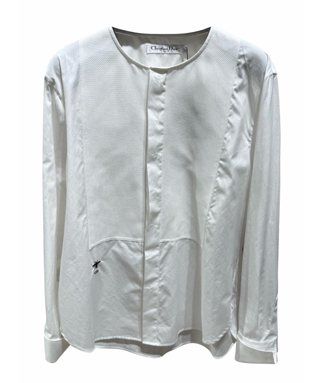 CHRISTIAN DIOR Белая хлопковая рубашка, фото 1