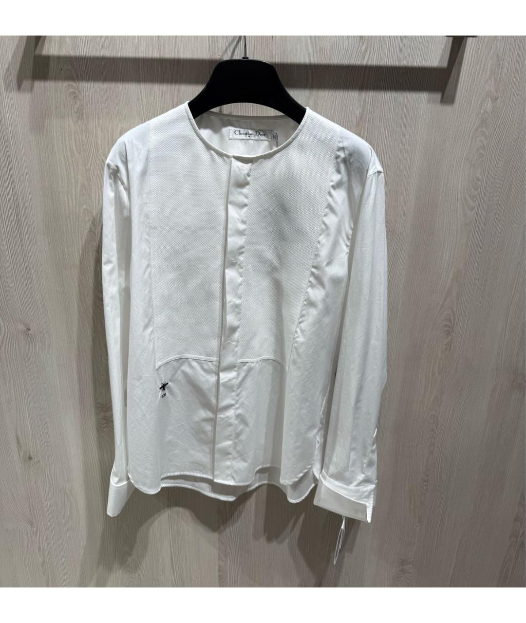 CHRISTIAN DIOR Белая хлопковая рубашка, фото 7
