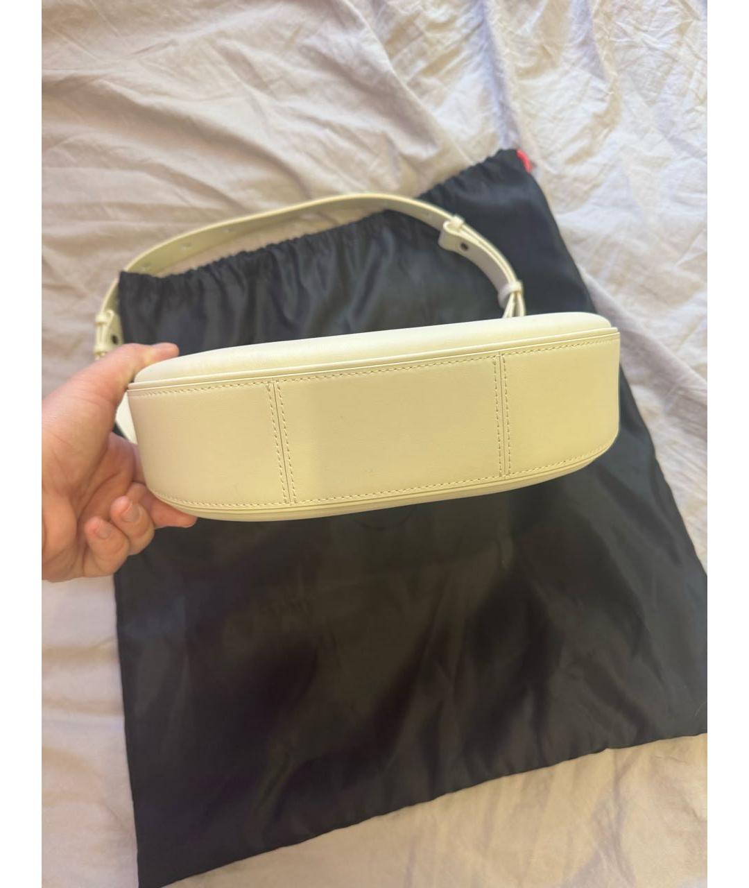 PINKO Бежевая кожаная сумка через плечо, фото 3