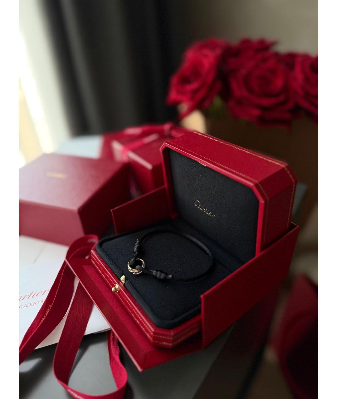 CARTIER Черный браслет из белого золота, фото 2