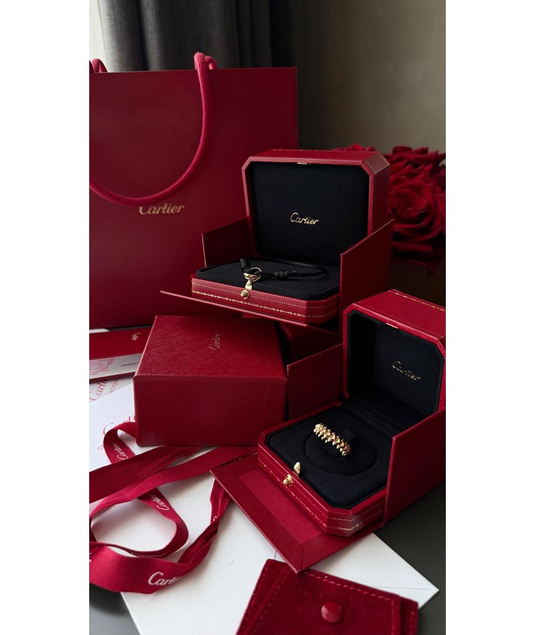 CARTIER Черный браслет из белого золота, фото 4