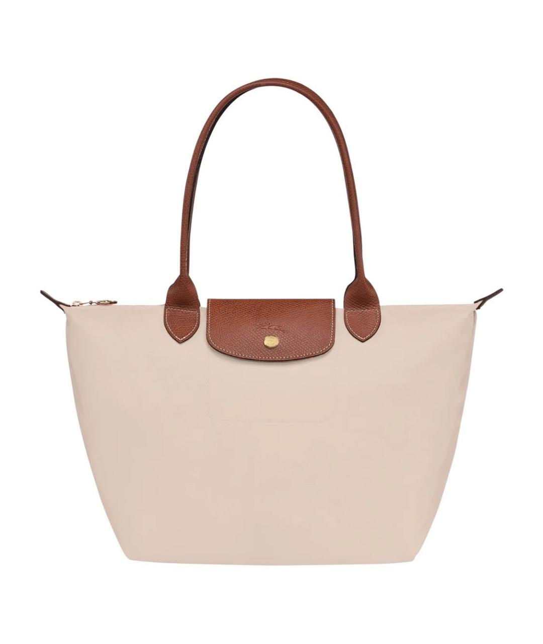 LONGCHAMP Бежевая сумка тоут, фото 3