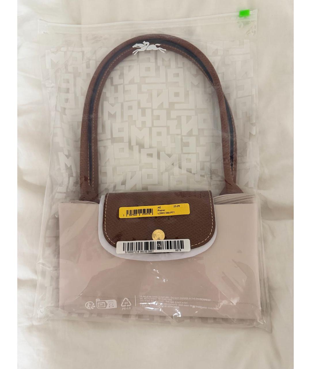 LONGCHAMP Бежевая сумка тоут, фото 2