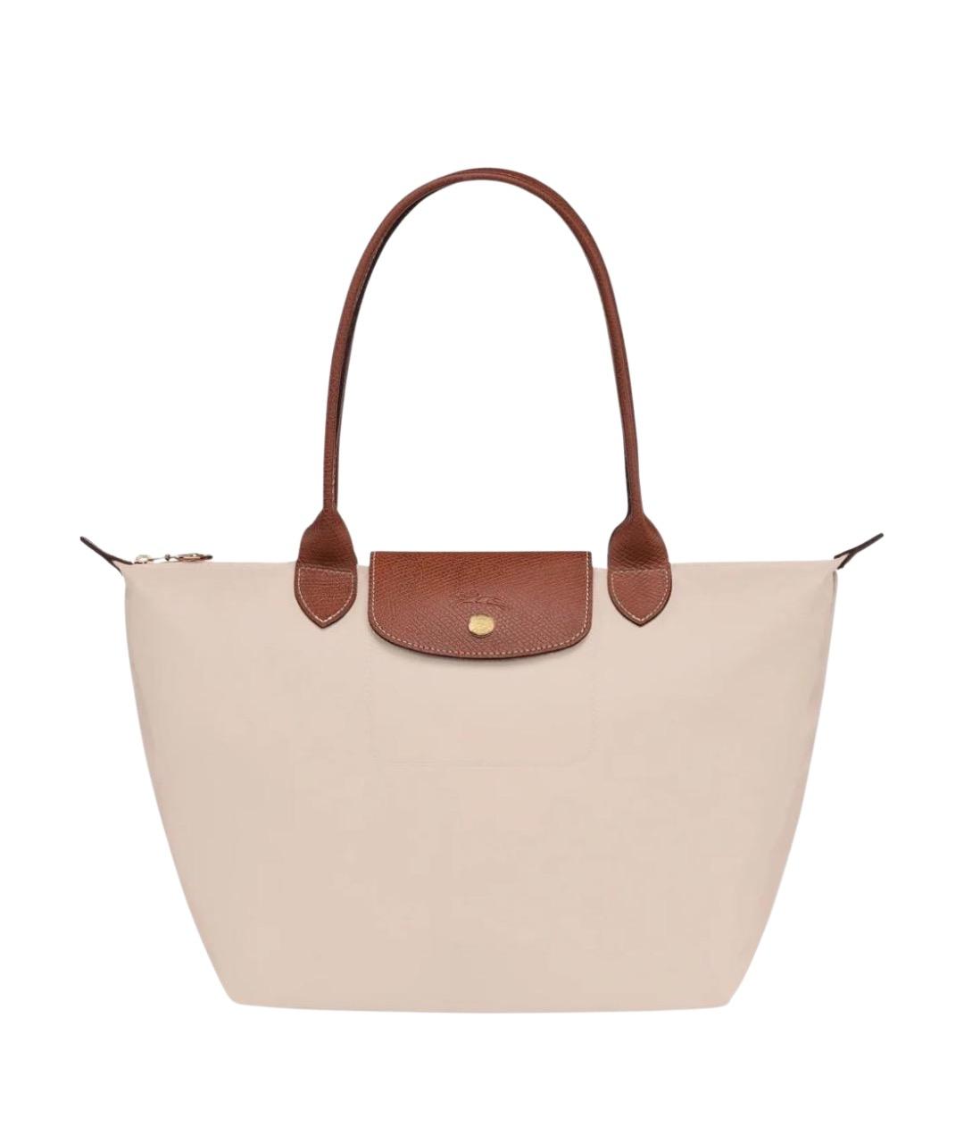 LONGCHAMP Бежевая сумка тоут, фото 1