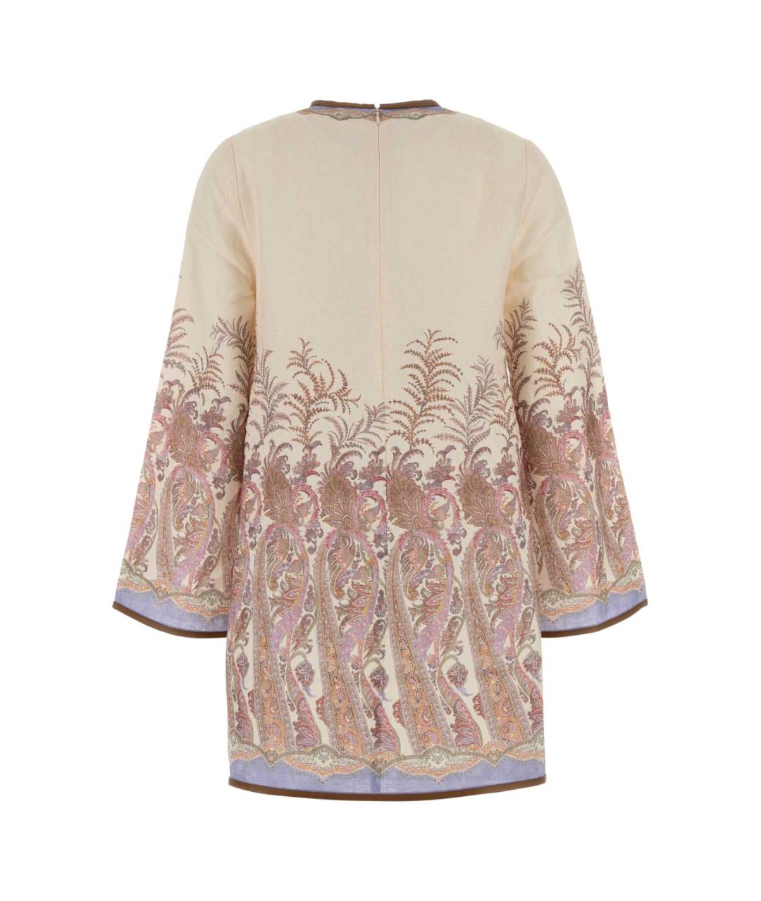 ZIMMERMANN Мульти льняное платье, фото 2