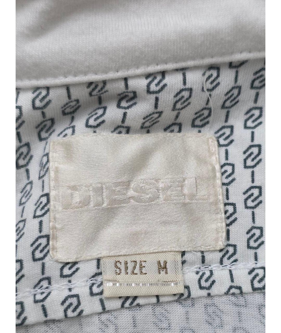 DIESEL Серое хлопковое поло с коротким рукавом, фото 4