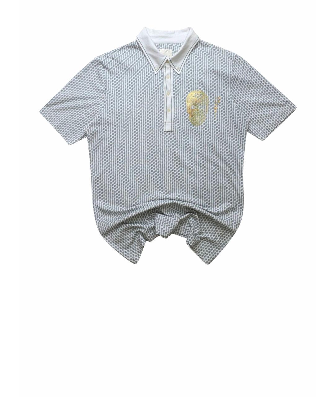 DIESEL Серое хлопковое поло с коротким рукавом, фото 1