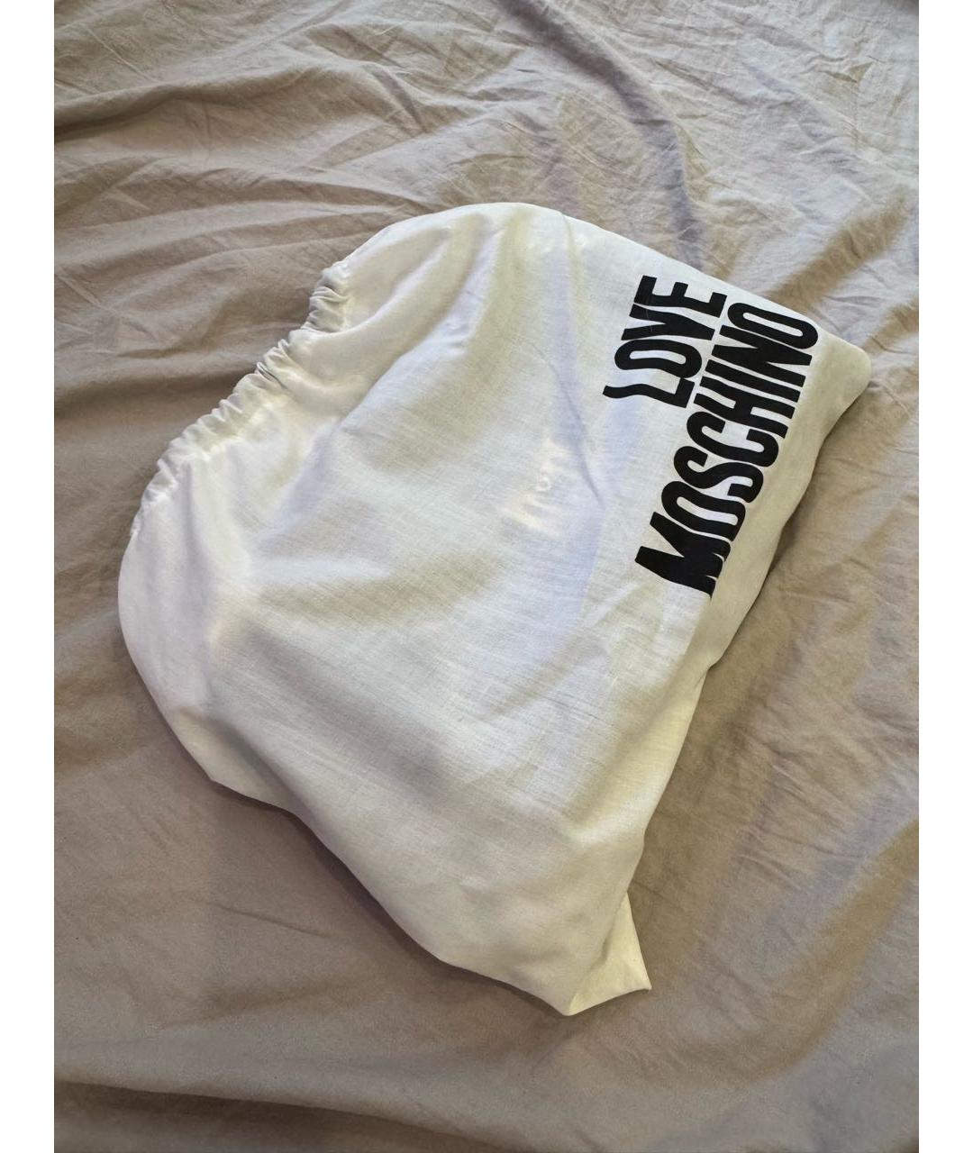 LOVE MOSCHINO Черная сумка через плечо из искусственной кожи, фото 4