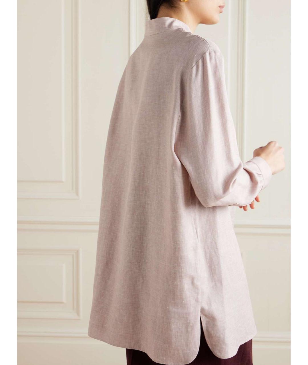 LORO PIANA Розовая рубашка, фото 4