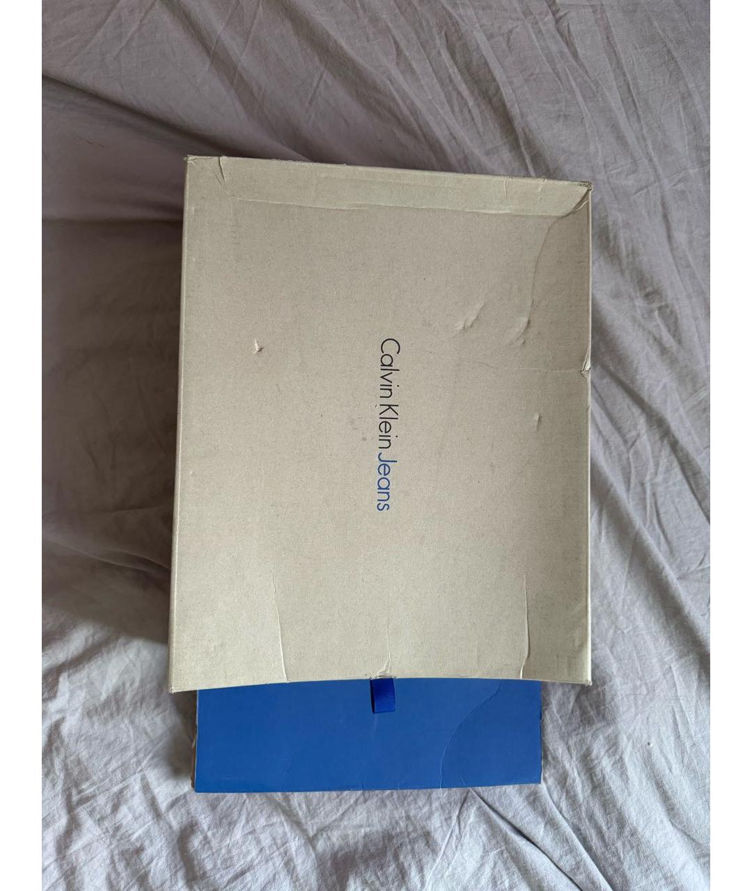 CALVIN KLEIN Черные кожаные ботильоны, фото 5