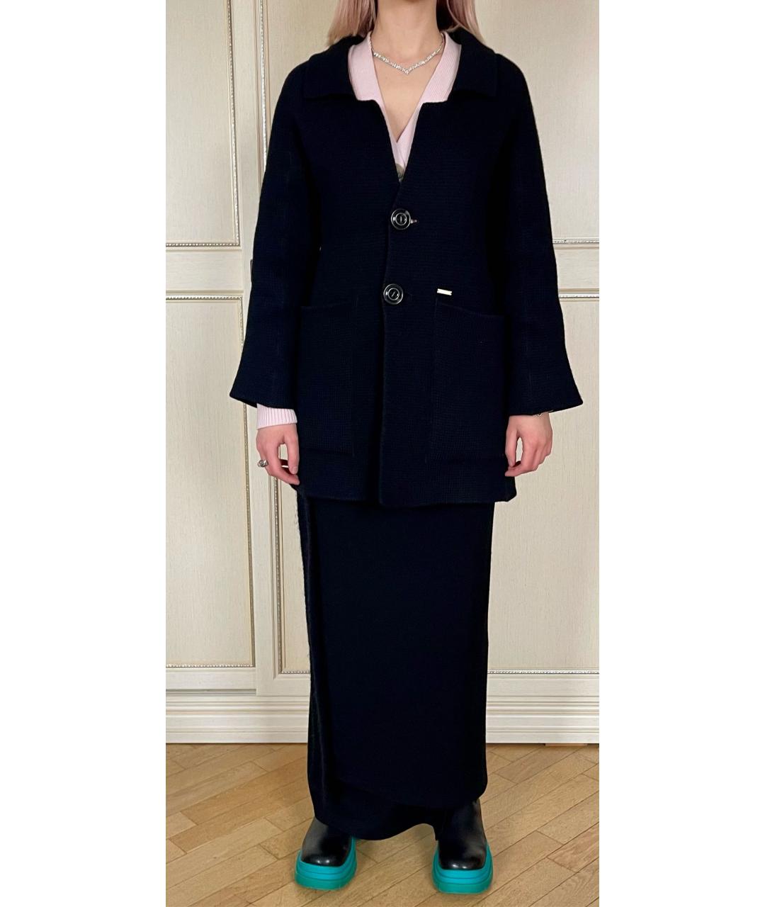 DSQUARED2 Черное шерстяное пальто, фото 4