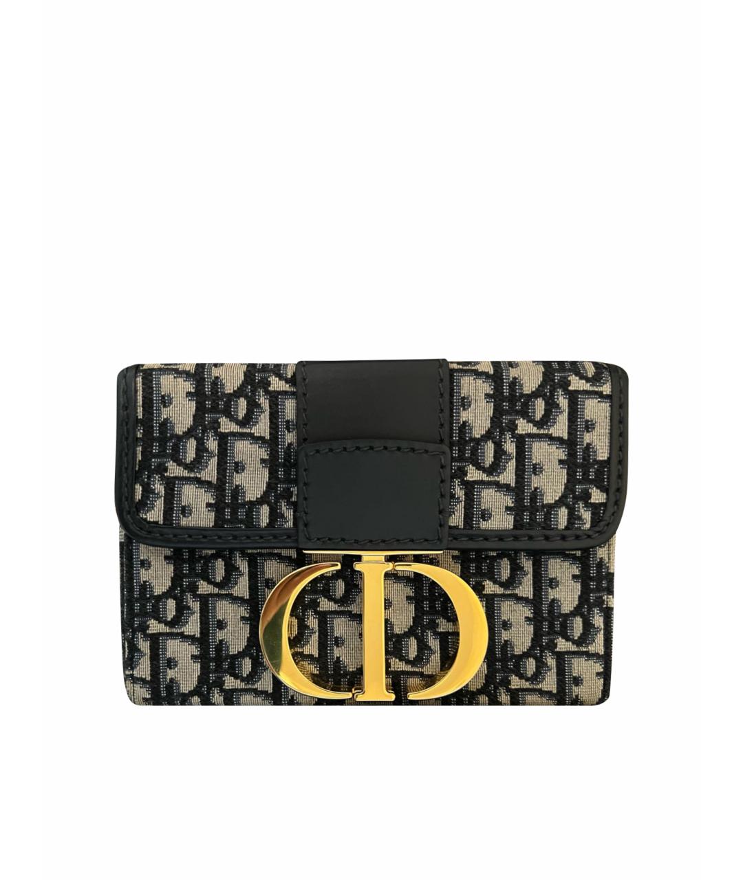 CHRISTIAN DIOR Темно-синяя жаккардовая сумка через плечо, фото 1