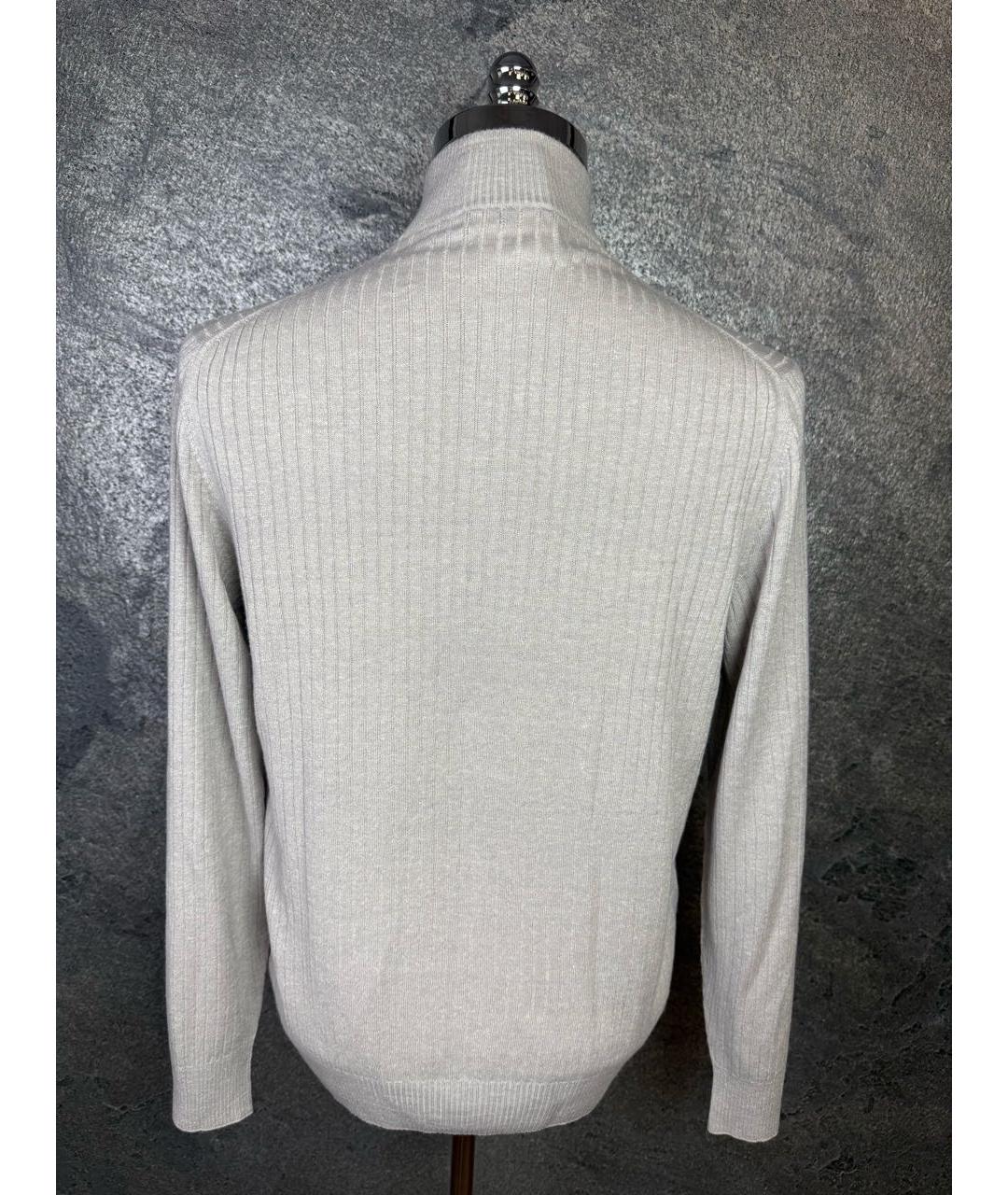 LORO PIANA Серый кашемировый джемпер / свитер, фото 2