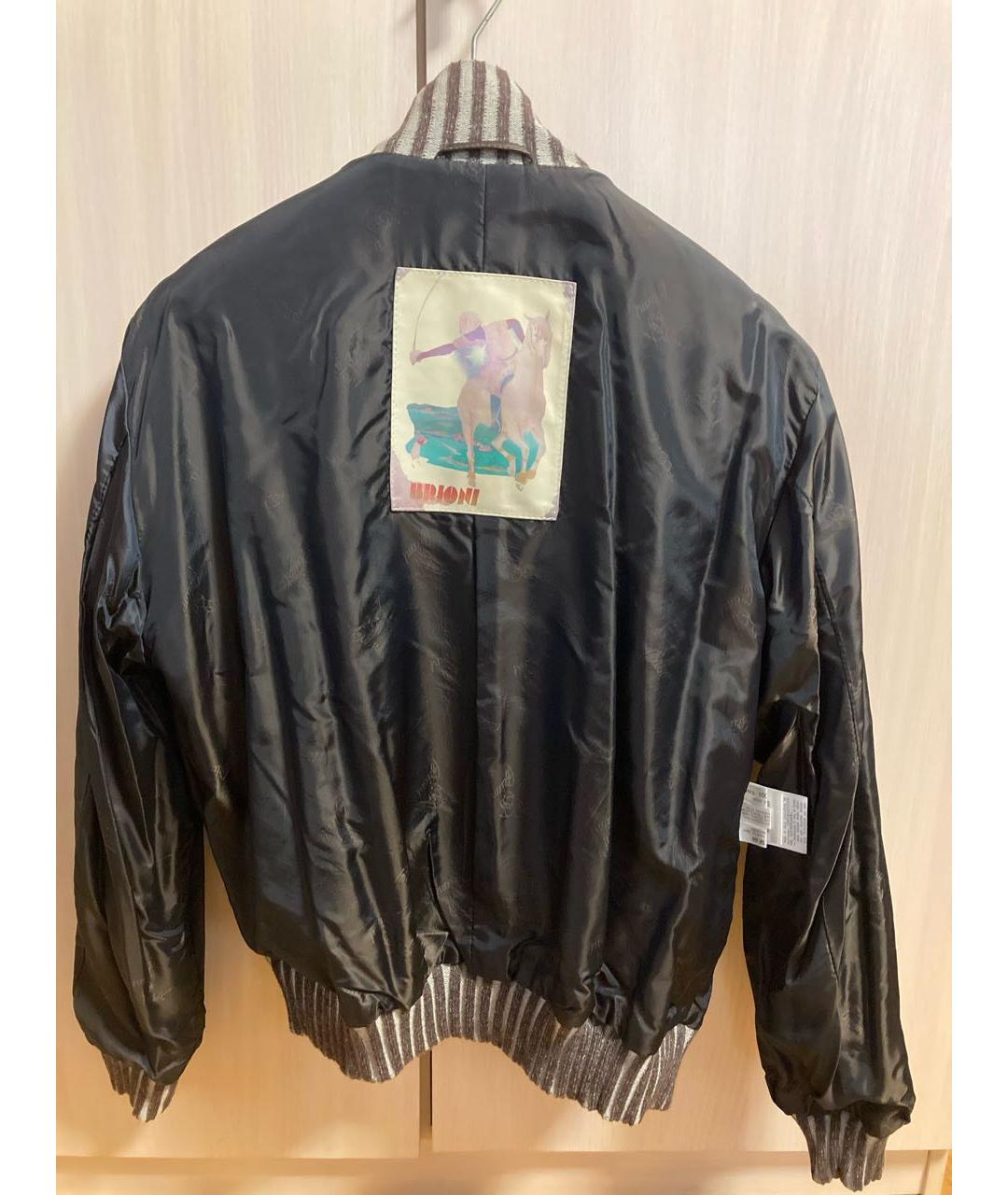 BRIONI Коричневая кожаная куртка, фото 3