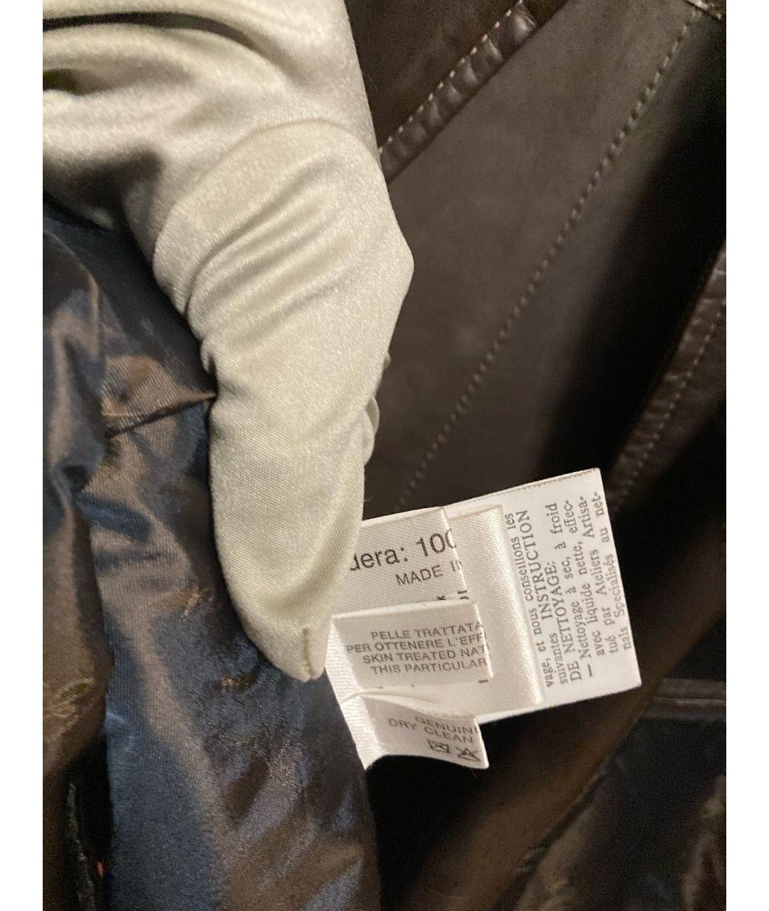 BRIONI Коричневая кожаная куртка, фото 6