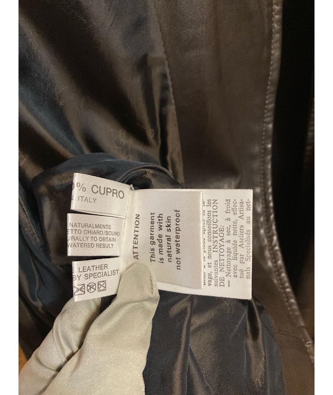 BRIONI Коричневая кожаная куртка, фото 5