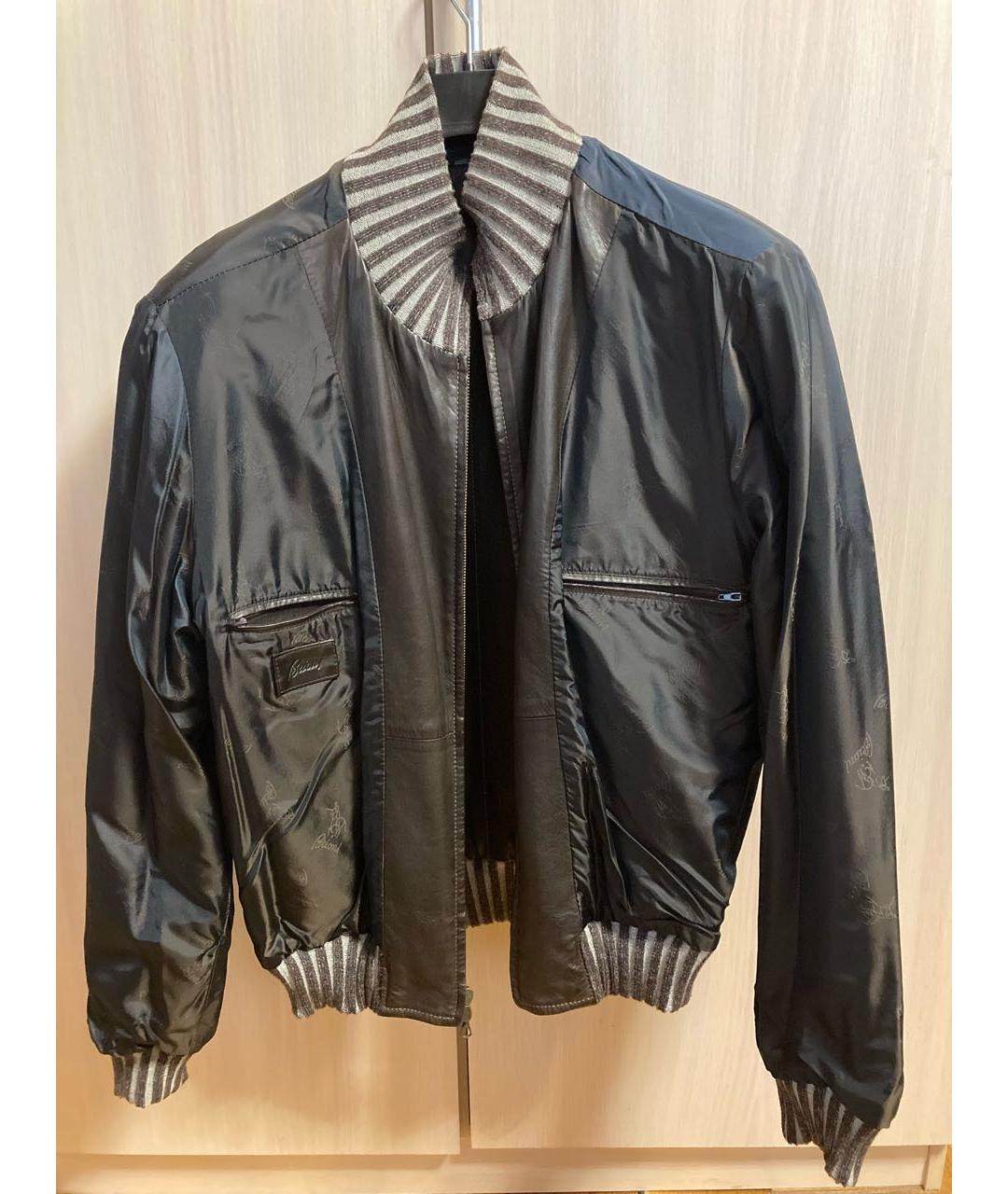 BRIONI Коричневая кожаная куртка, фото 7