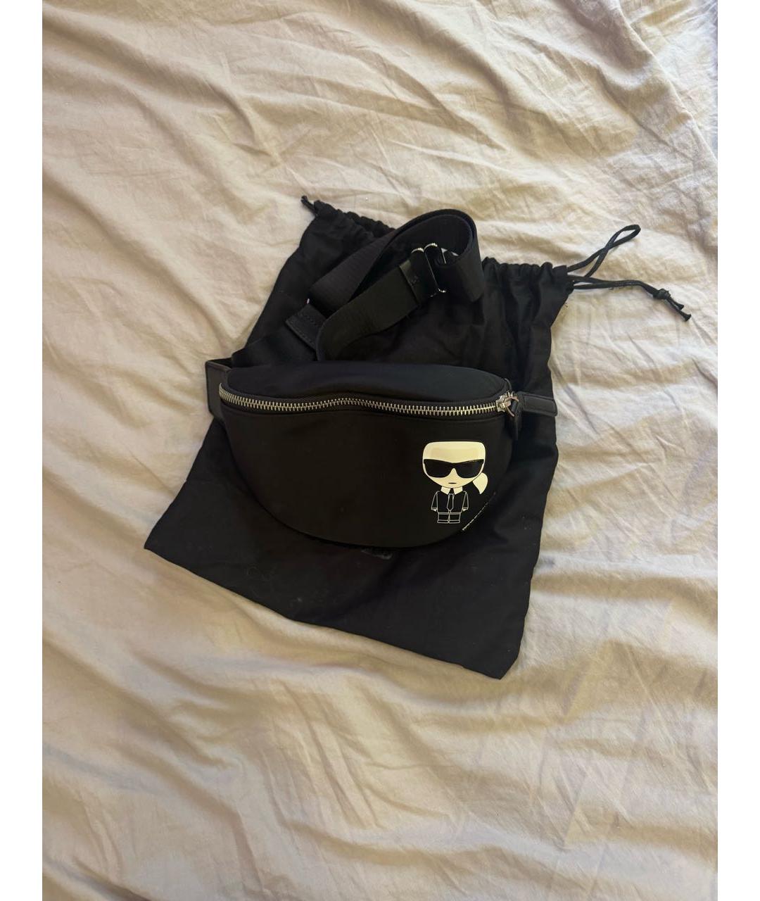 KARL LAGERFELD Черная поясная сумка, фото 5