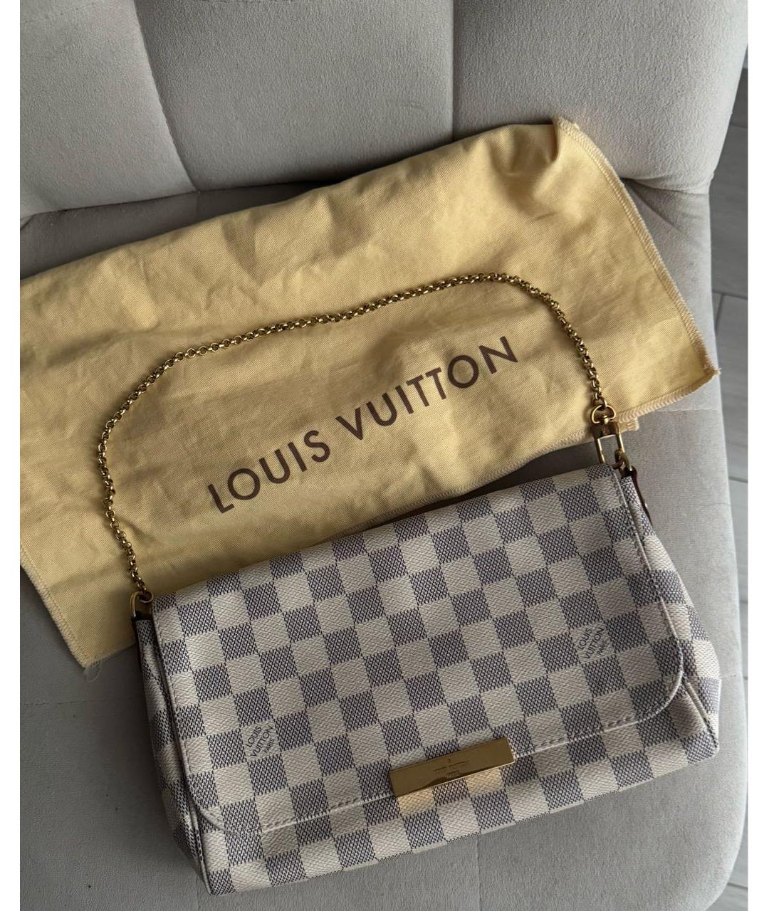 LOUIS VUITTON Белая сумка через плечо, фото 9