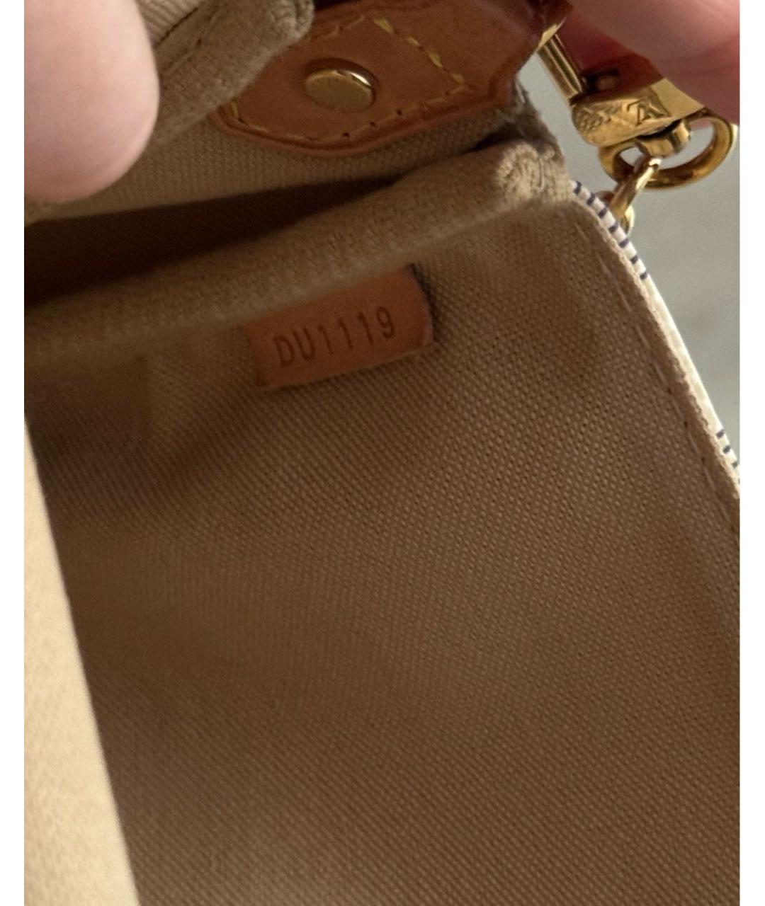 LOUIS VUITTON Белая сумка через плечо, фото 8