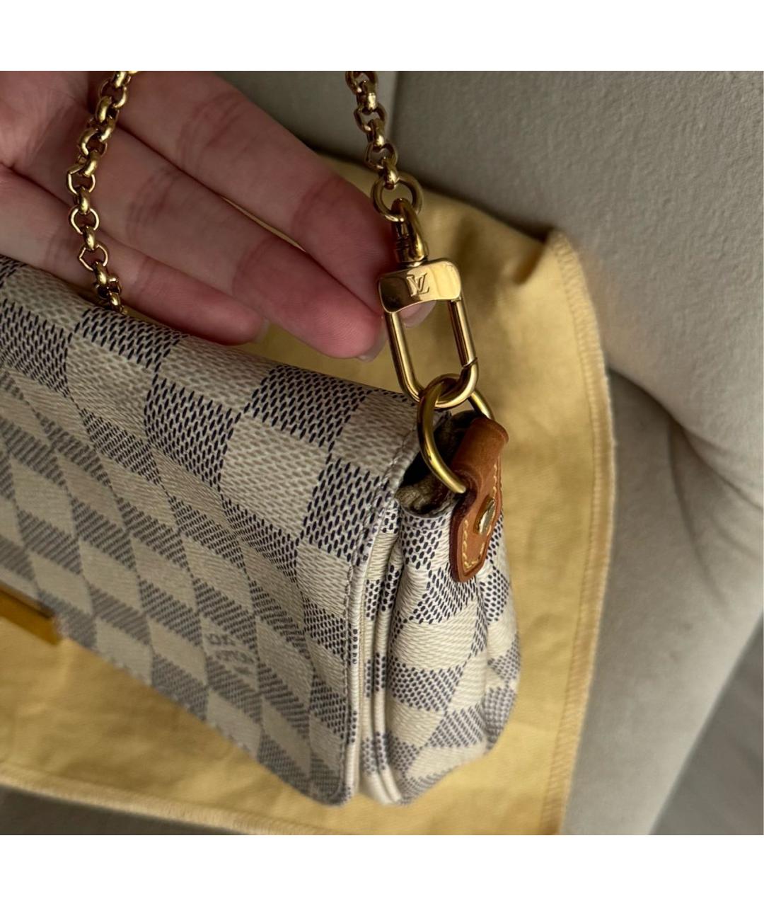 LOUIS VUITTON Белая сумка через плечо, фото 6