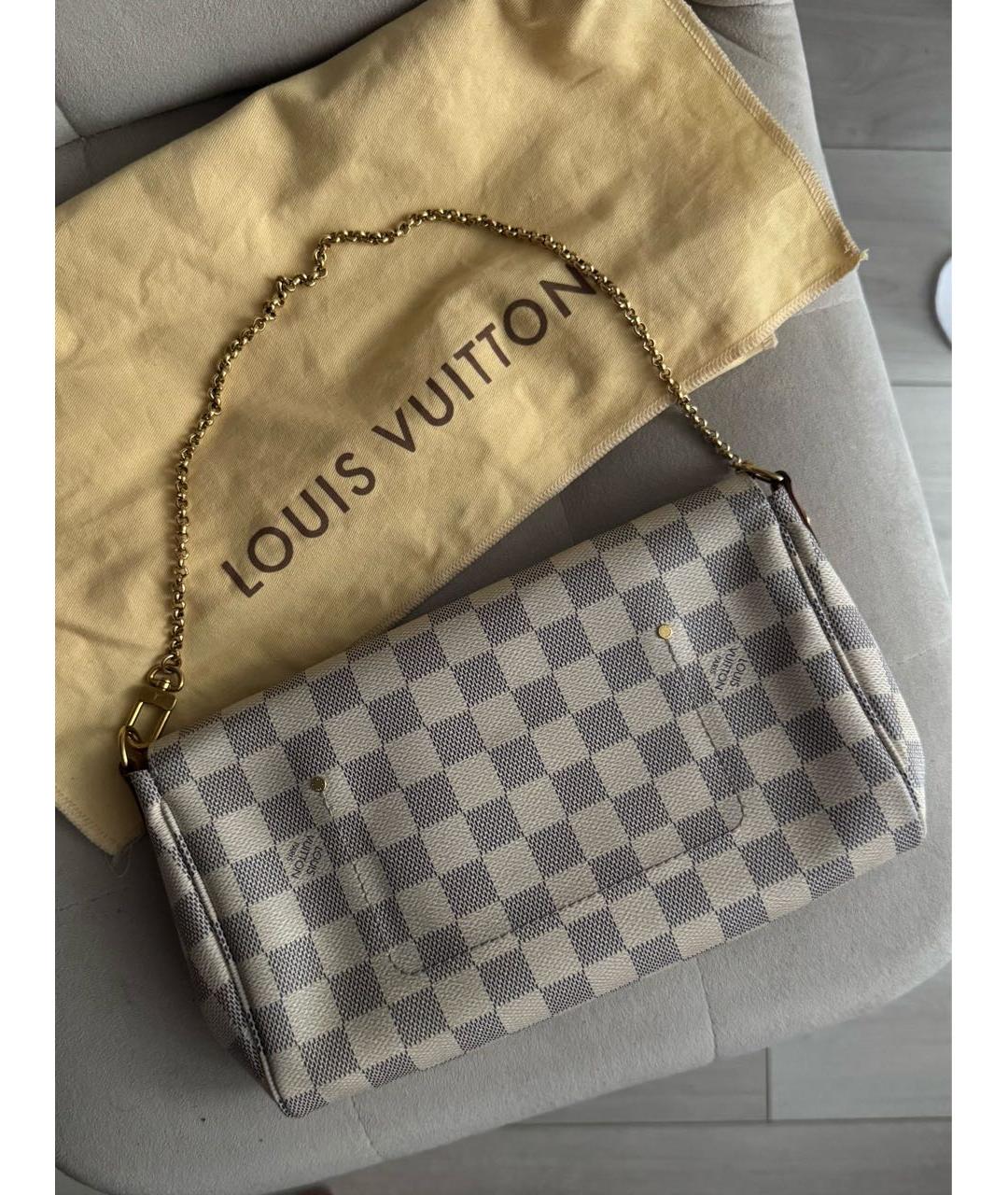 LOUIS VUITTON Белая сумка через плечо, фото 3