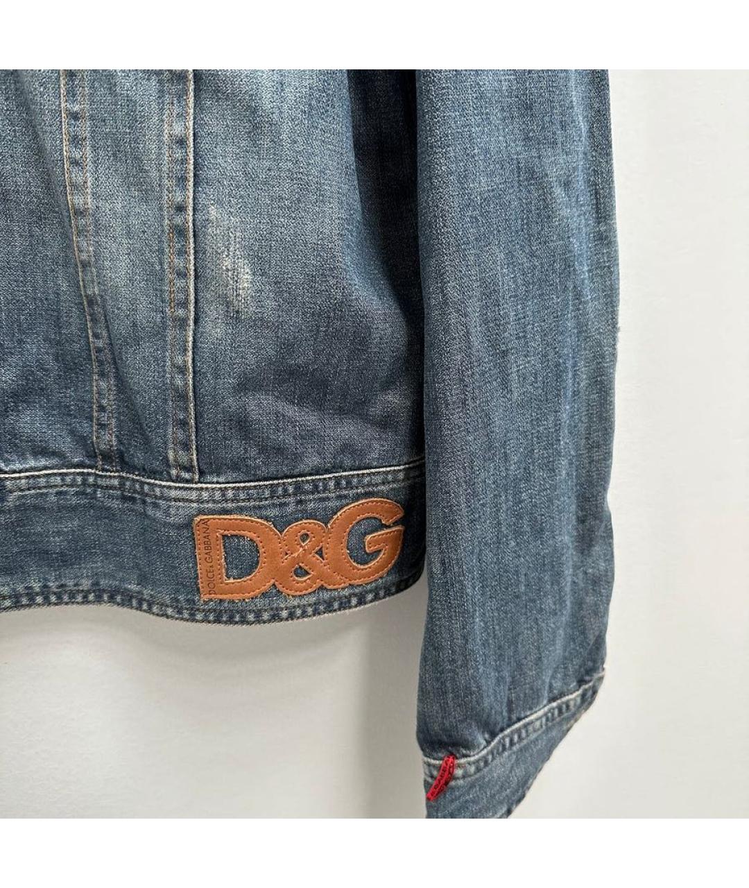 DOLCE&GABBANA Синяя деним куртка, фото 3
