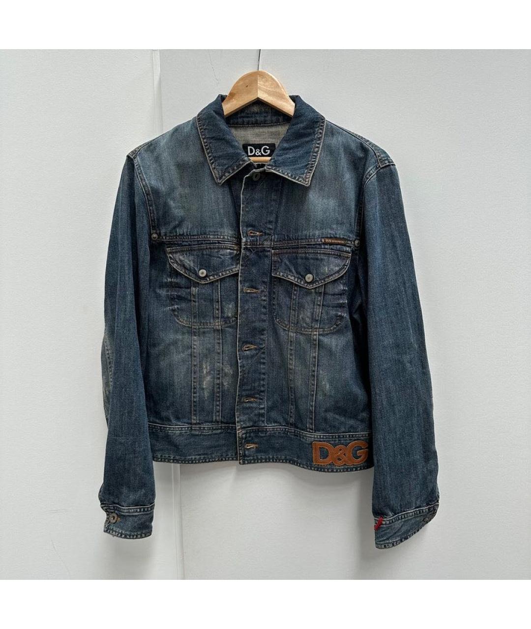 DOLCE&GABBANA Синяя деним куртка, фото 9