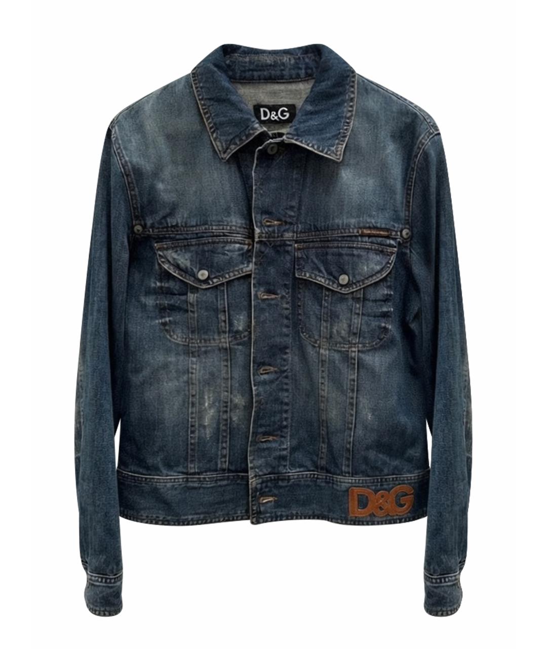 DOLCE&GABBANA Синяя деним куртка, фото 1