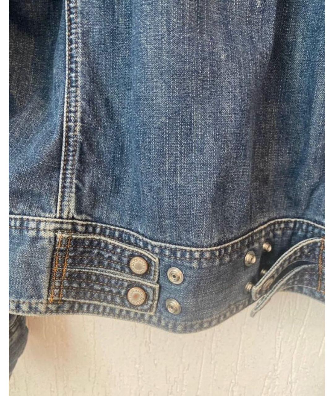 DOLCE&GABBANA Синяя деним куртка, фото 5
