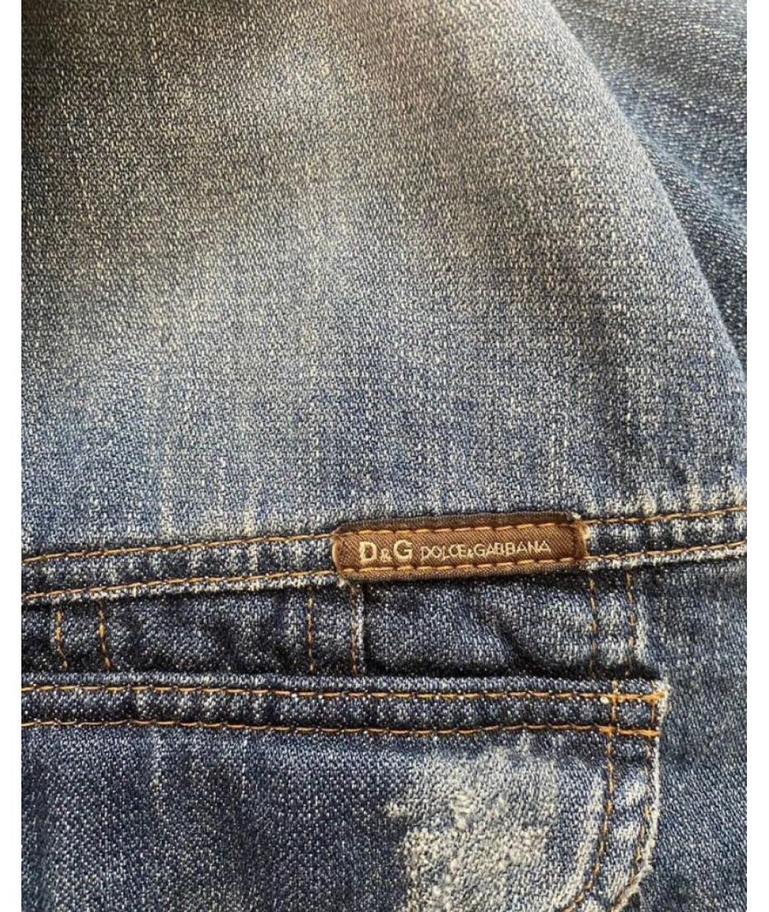 DOLCE&GABBANA Синяя деним куртка, фото 7
