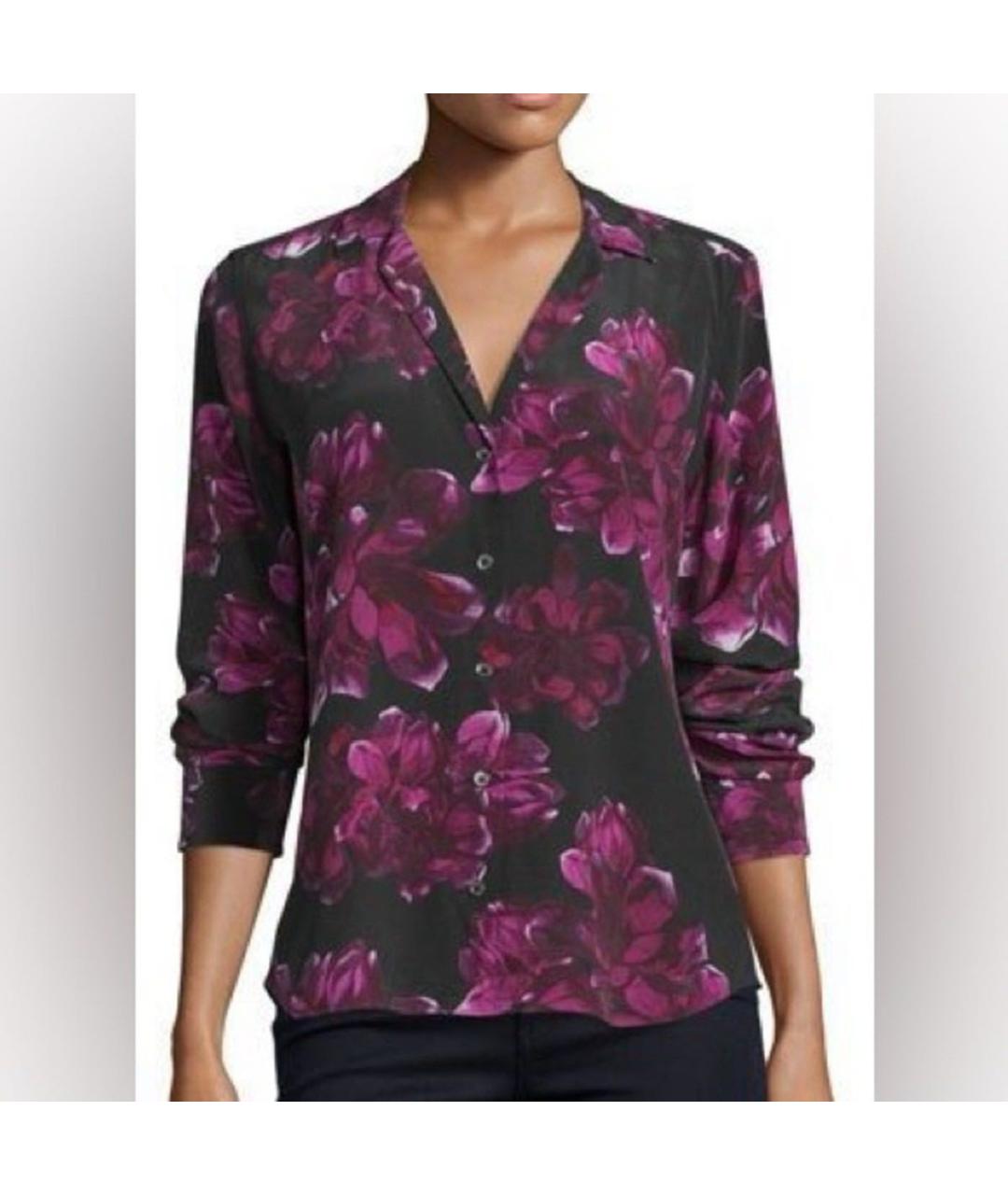 EQUIPMENT Мульти шелковая блузы, фото 4