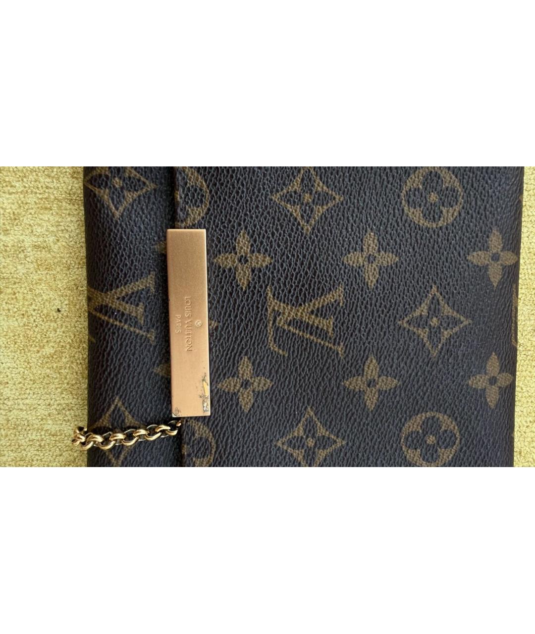 LOUIS VUITTON Коричневая сумка через плечо, фото 6