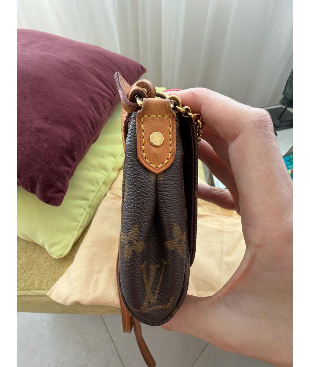 LOUIS VUITTON Коричневая сумка через плечо, фото 3