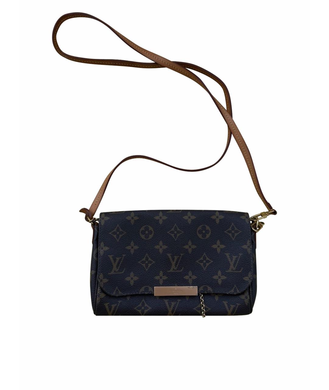 LOUIS VUITTON Коричневая сумка через плечо, фото 1